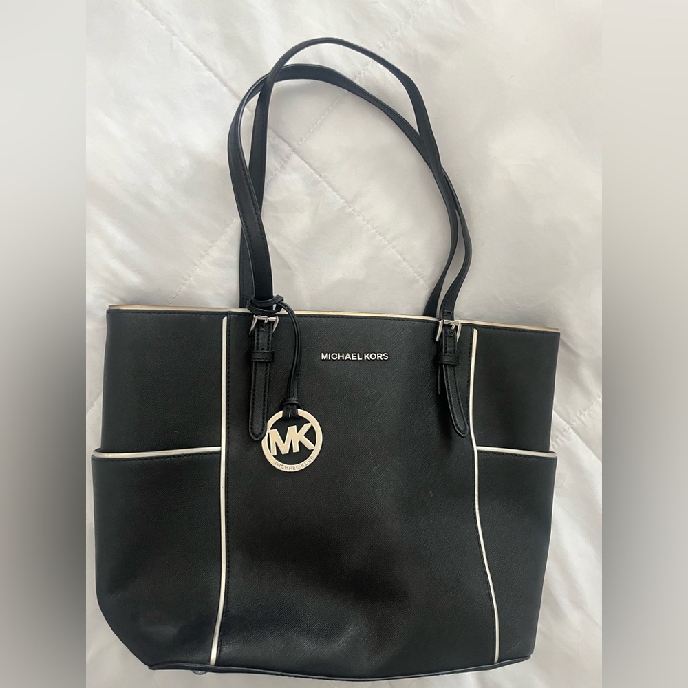 Michael Kors Black Monogram Interior